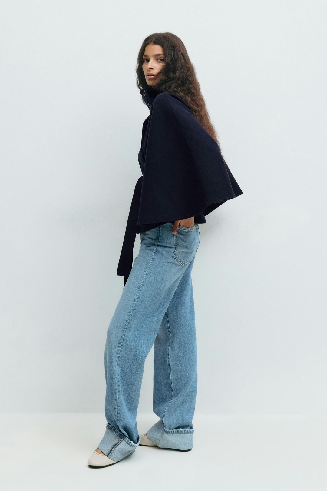 SARILLE | Belt Cape Jacket