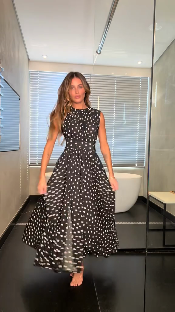 Black Polka Dress