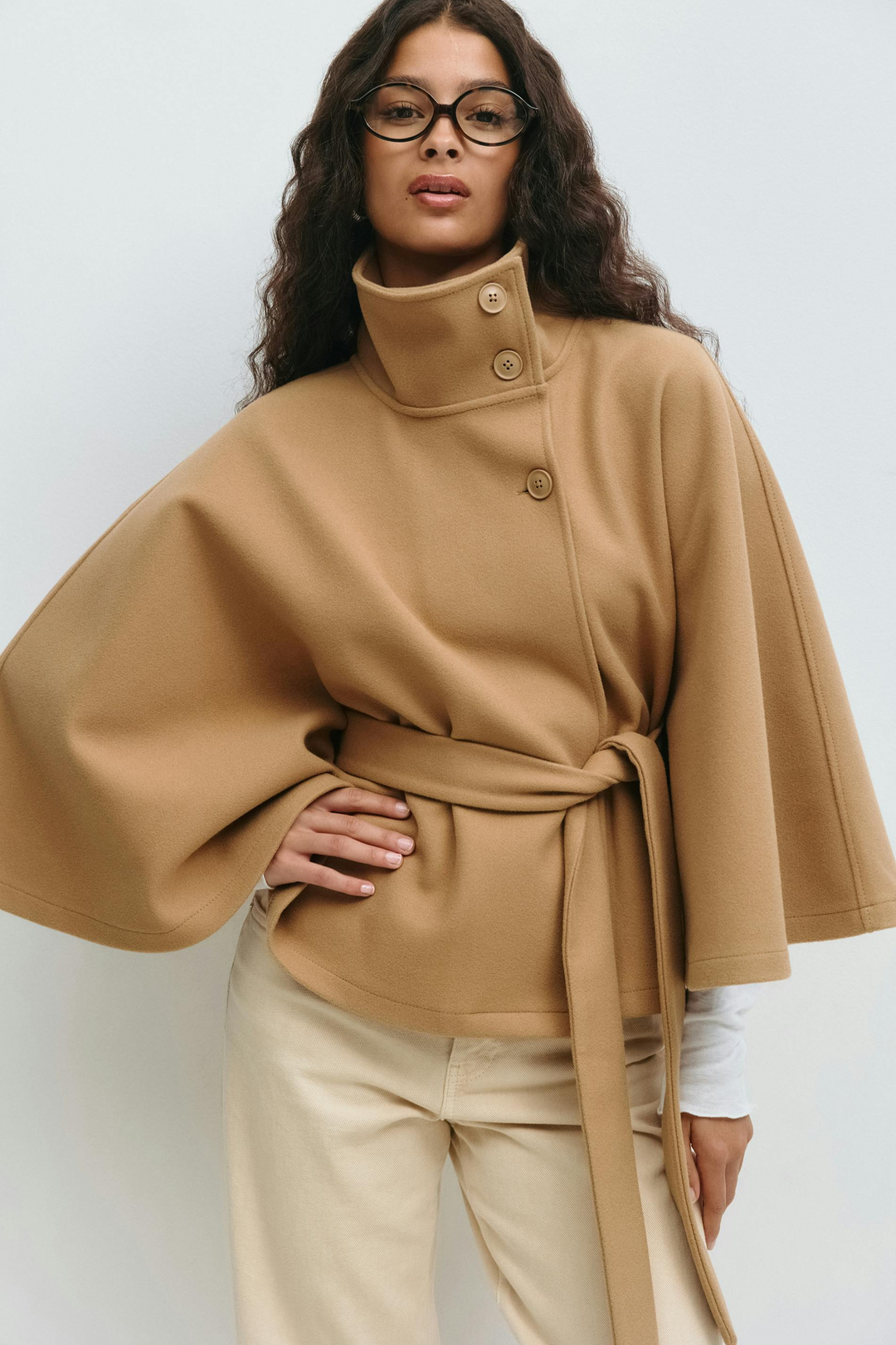 SARILLE | Belt Cape Jacket