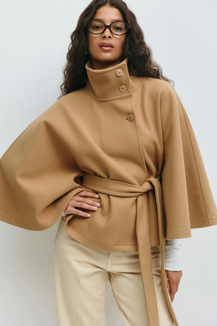 SARILLE | Belt Cape Jacket