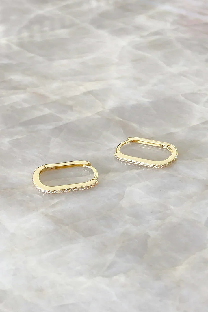 Ashlyn Sleepers Earrings- Gold
