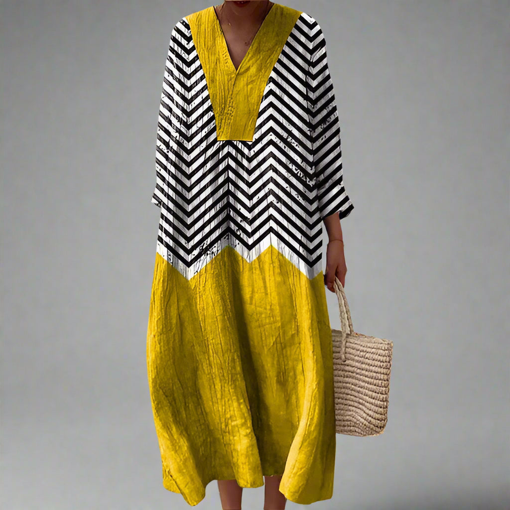 Cheryl - Elegant Geometric Dress