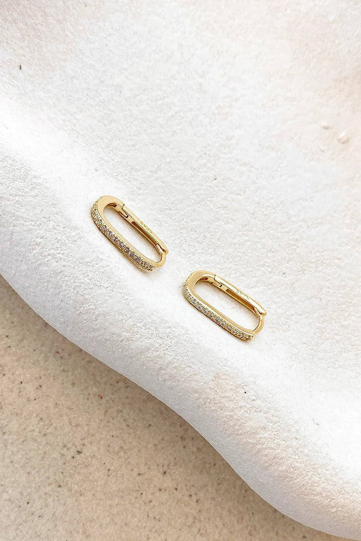Ashlyn Sleepers Earrings- Gold