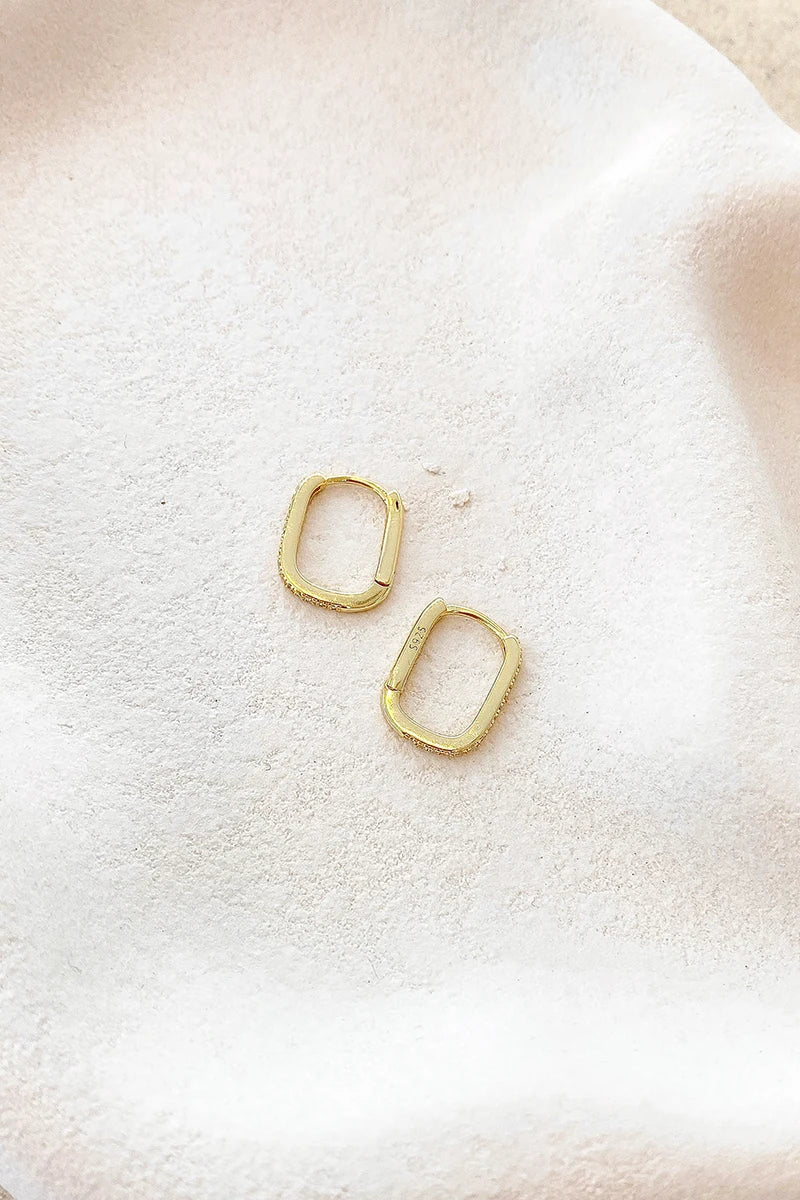 Ashlyn Sleepers Earrings- Gold