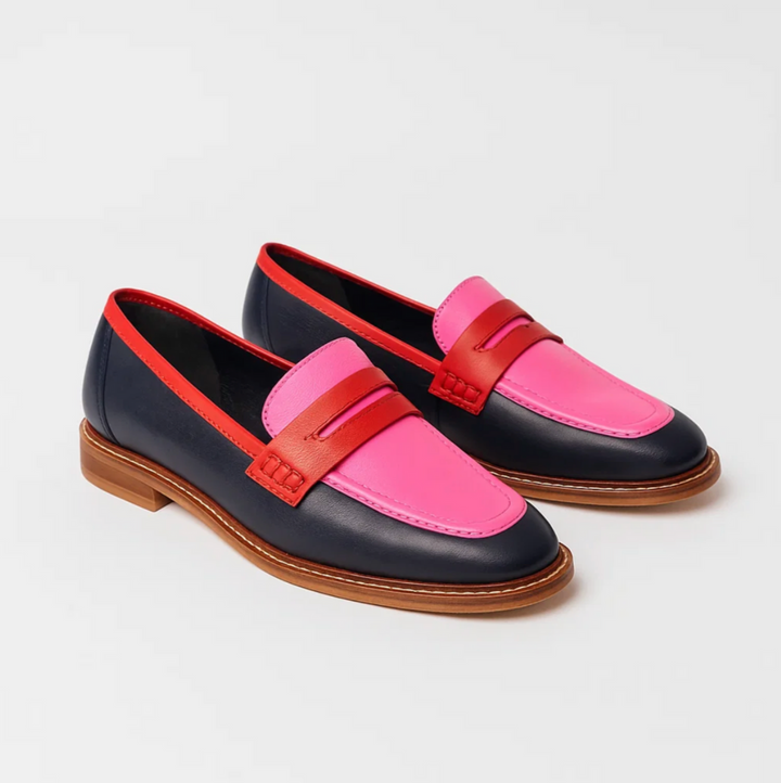 Emily | Black loafers, colourful details