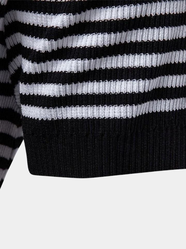 Russell | Striped Knit Polo