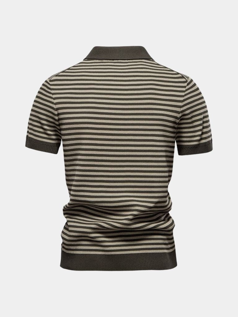 Russell | Striped Knit Polo