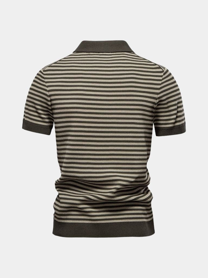 Russell | Striped Knit Polo