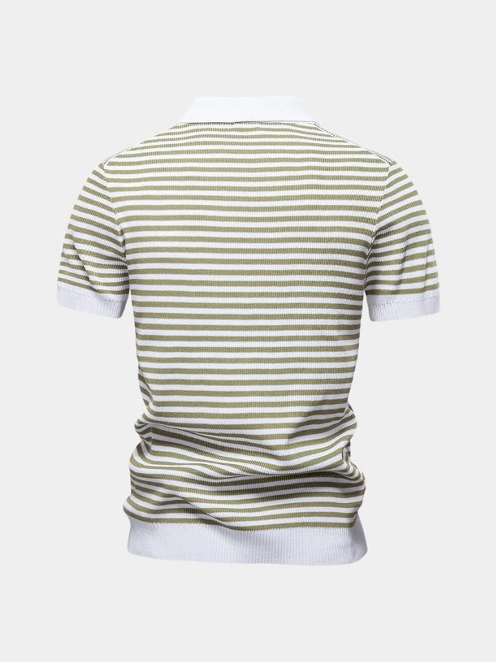 Russell | Striped Knit Polo