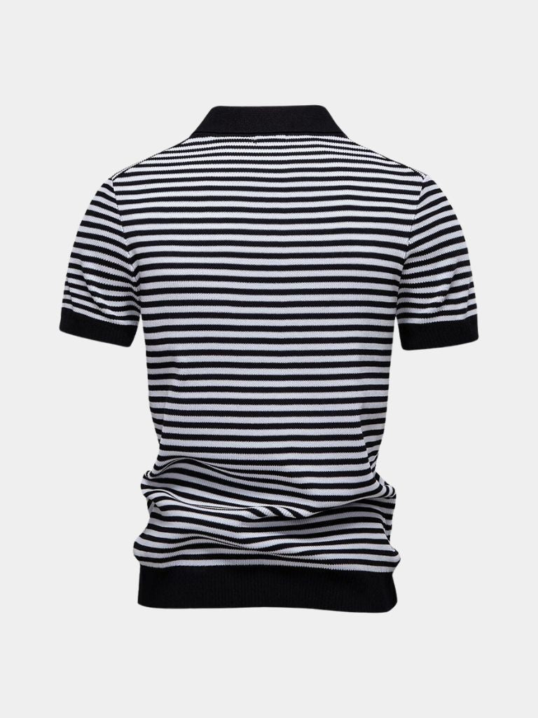 Russell | Striped Knit Polo