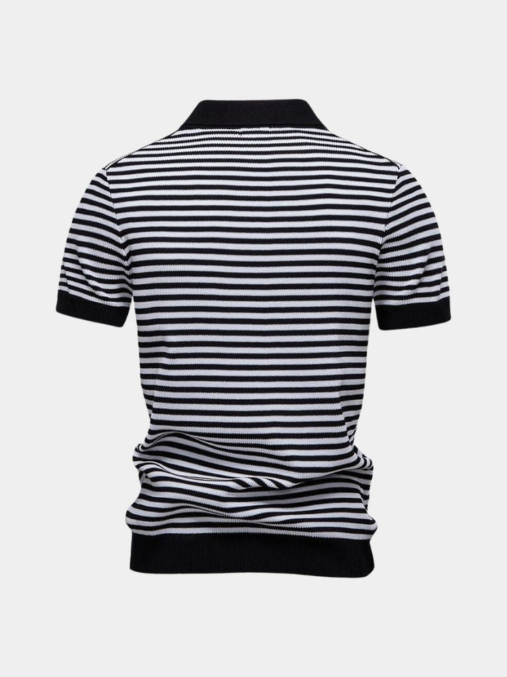 Russell | Striped Knit Polo