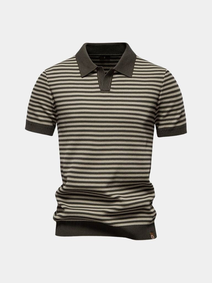 Russell | Striped Knit Polo