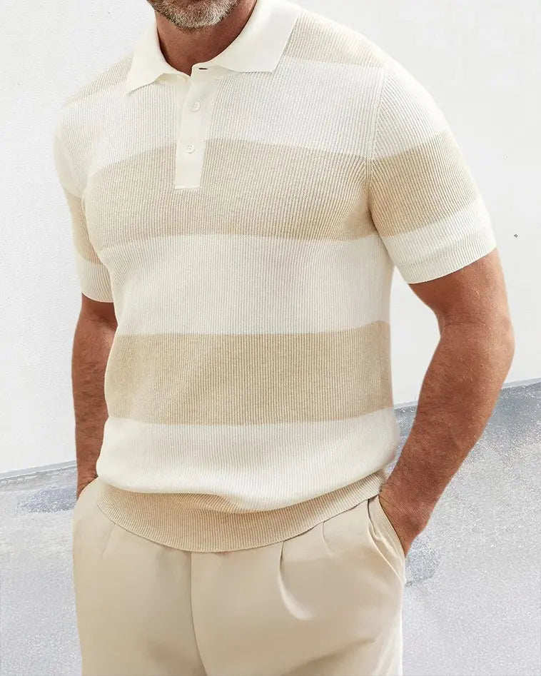 Simon | Timeless Comfort Stripe Polo