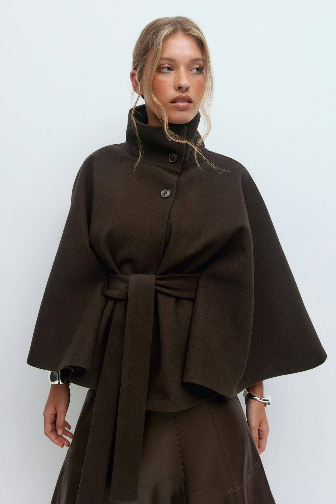 SARILLE | Belt Cape Jacket