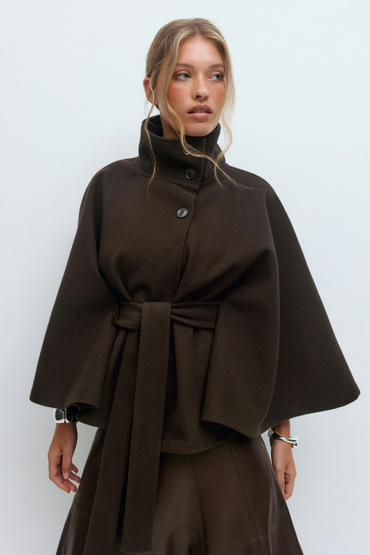 SARILLE | Belt Cape Jacket