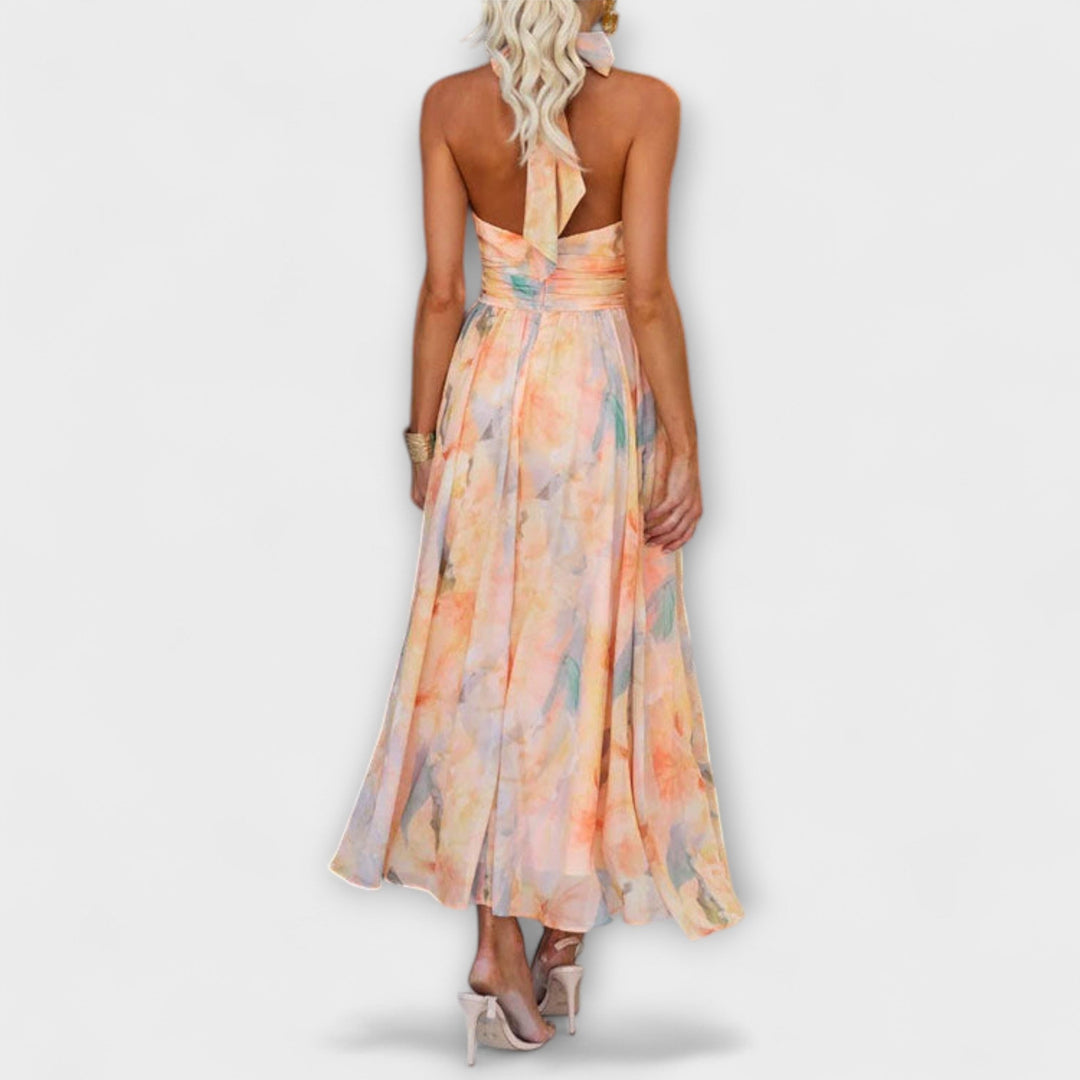 Halter-Neck Maxi Dress