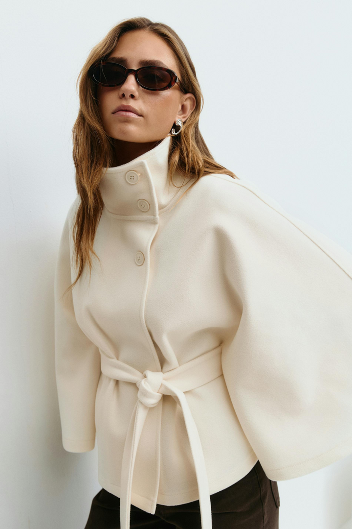 SARILLE | Belt Cape Jacket