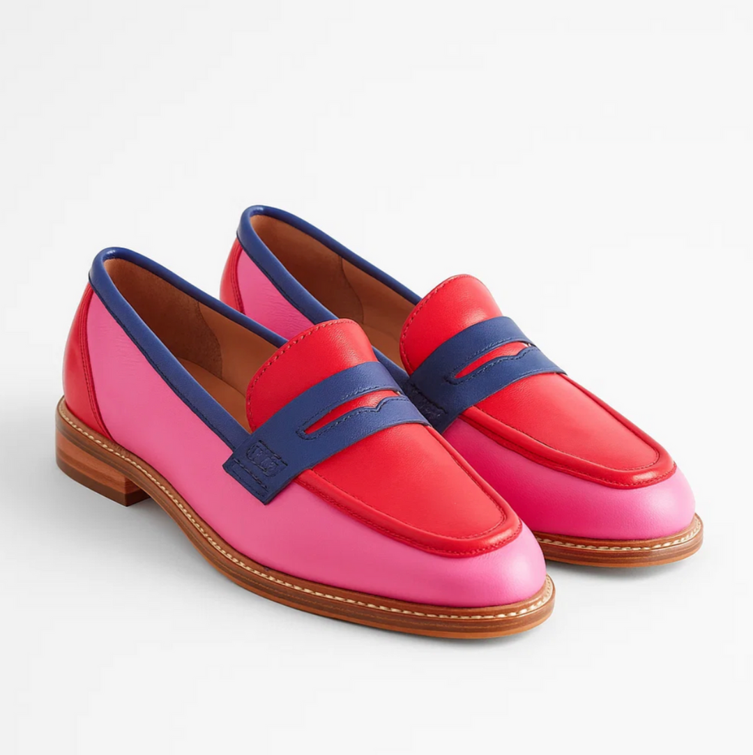 Emily | Black loafers, colourful details