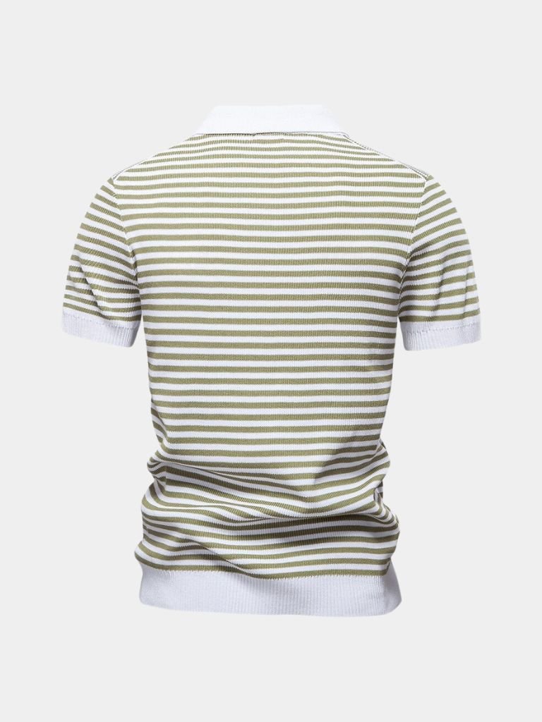Russell | Striped Knit Polo