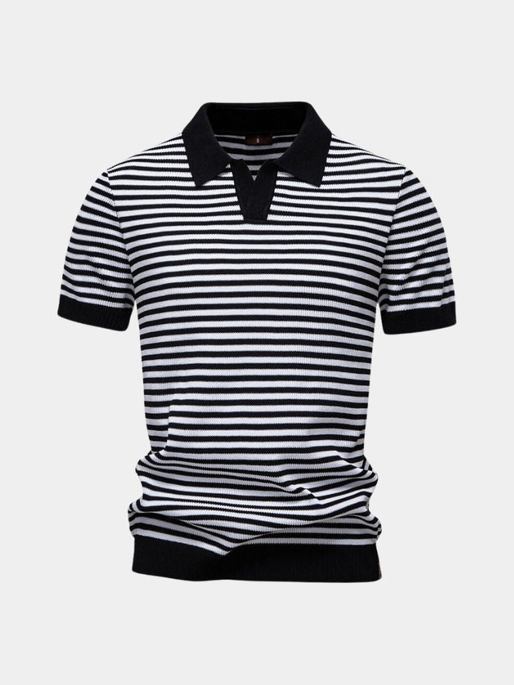 Russell | Striped Knit Polo