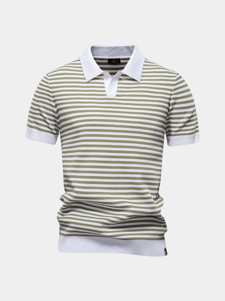 Russell | Striped Knit Polo