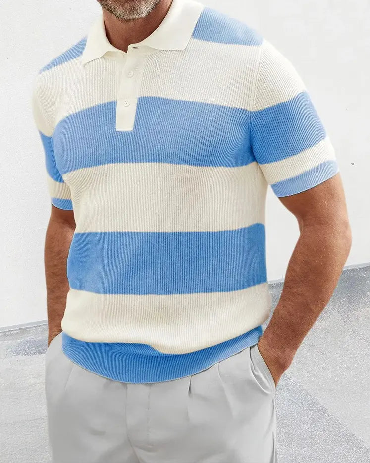 Simon | Timeless Comfort Stripe Polo