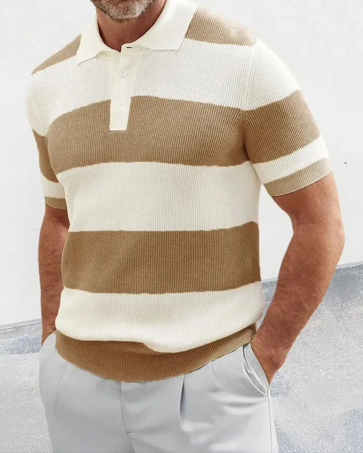 Simon | Timeless Comfort Stripe Polo