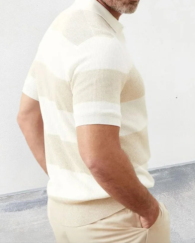 Simon | Timeless Comfort Stripe Polo