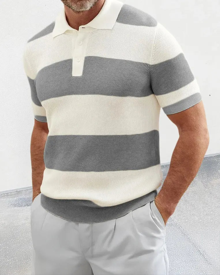 Simon | Timeless Comfort Stripe Polo